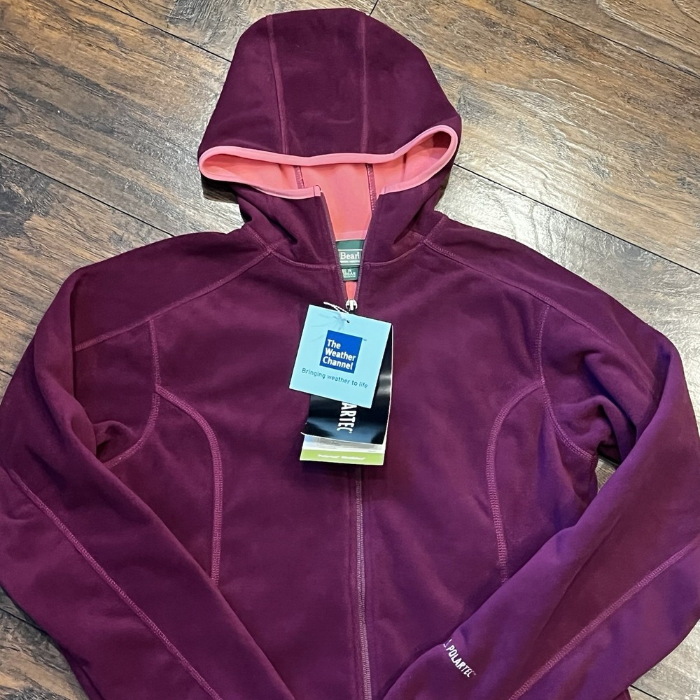 L.L.‎ Bean Polartec Windbloc Fleece Jacket Womens Size Medium Full Zip NWT - Picture 2 of 11